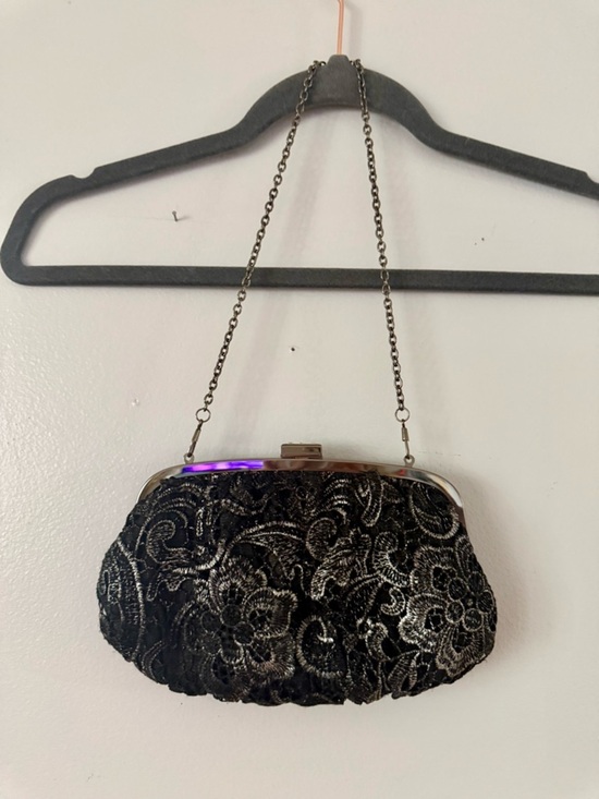 LeJouJou Handbags - Vintage Glam Black Embroidered Lace Minaudière | Le Jou Jou